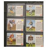 6 1962 Post Cereal football cards