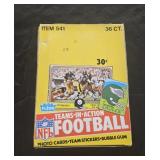 1981 Fleer football inaction wax box