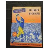 1946 Illinois  vs Michigan official program