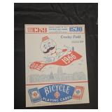 1966 Crosley Field Reds vs Cubs score card