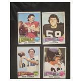 1975 Topps football partial set, missing 5