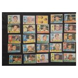 25 1960 Topps Baseball Cards