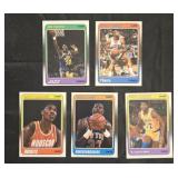5 1988-89 Fleer Basketball Stars: Magic, Akeem,