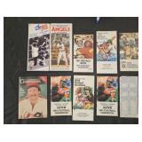 10 pieces of sports ephemera: media guide,