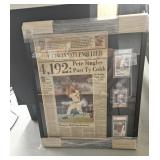 Framed Pete Rose Collage,  Autographed 2x
