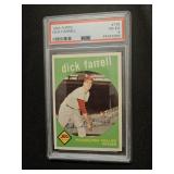 159 Topps Dick Farrell #175, PSA- 4