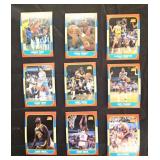 9 1986 Fleer basketball cards, very nice