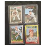 4 Jim Kaat cards, 1970, 71, 75, & 76