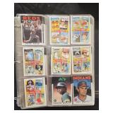 1986 Topps baseball set  in sheets with binder