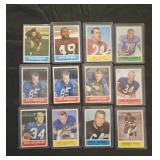 12 1964 Philadelphia Chewing Gum football cards