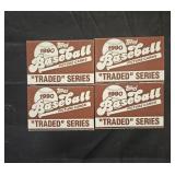 4 1990 Topps Traded Sets