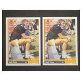 2 1991 Upper Deck Brett Favre rookie cards