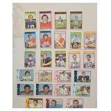 25 1972 Topps Football Star Cards: Sayers,