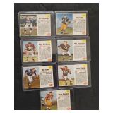 7 1962 Post Cereal football cards