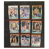 9 1986 Fleer basketball cards, very nice