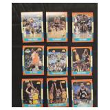 9 1986 Fleer basketball cards, very nice