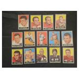 14 1961 Topps football cards