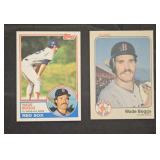 1983 Topps & Fleer Wade Boggs rookie cards