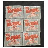 6 1989 Fleer baseball update & traded sets