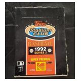1992 Topps Stadium Club baseball series 2 box