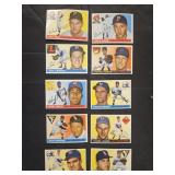 10 Different 1955 Topps Baseball Cards
