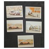 5 Fleer 1971 American Hot Rod Assoc cards