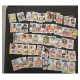 65 1975 Topps football cards