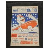 1956 Cincinnati Reds vs Cardinals program