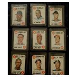 9 1968 Topps Game Cards