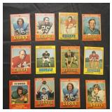 12 assorted Wonder Bread football cards