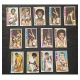 13 1975-76 Topps Basketball Cards W/ Several Hof