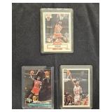 3 Michael Jordan Cards: 90-91 Fleer, 92-93 Fleer