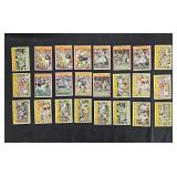 24 1972 Topps Pro Action: including Bradshaw,