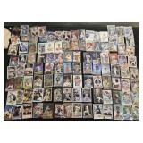100+ assorted baseball cards: stars, inserts, etc