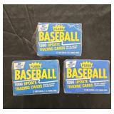 3 1990 Fleer baseball upate sets