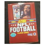 1991 Score football wax box