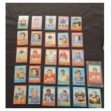 27 1971 Topps Football Cards With Several Hall Of