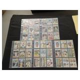 45 1977 Topps baseball cards w/ Carew, Yaz, Fisk,