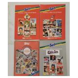 4 1988 Surf Baseball Card books: Reds, Pirates,