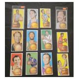 12 1970-71 Topps basketball cards