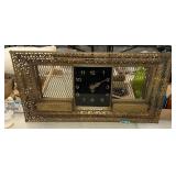 MCM HOLLYWOOD REGENCY WALL CLOCK