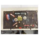 Vintage POW MILITARY FOOTLOCKER