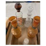 5 Vintage Glass Decanters