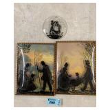 Reverse Painted Silhouette Pictures