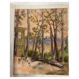 Vintage watercolor artwork, signed by artist
