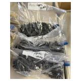 Approximately 300 small hose clamps