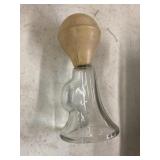 Antique glass breast pump