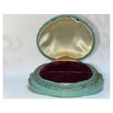 Art deco celluloid, clamshell style ring box