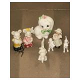 Porcelain animals and figurines