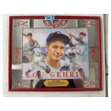 Seagrams 7 advertising mirror with Lou Gehrig